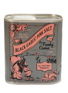 Funky Ouma Black Garlic Salt Tin